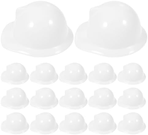LUOZZY 40Pcs Mini Construction Hats for Kids and Dolls