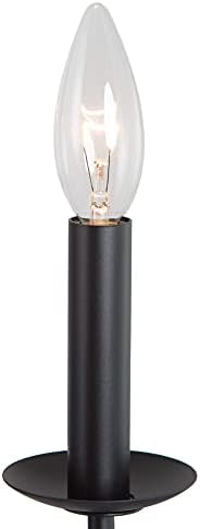 LOG BARN 5-Light Black Farmhouse Chandelier 245 Inches Diameter