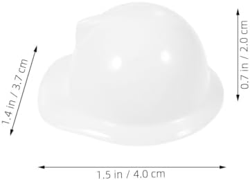 LUOZZY 40Pcs Mini Construction Hats for Kids and Dolls