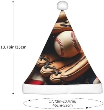 Augenstern Christmas Hat Baseball Glove American Flag Santa Hat Unisex