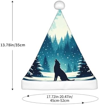 Augenstern Christmas Hat Wolf-Howling-Forest Santa Hat For Kids