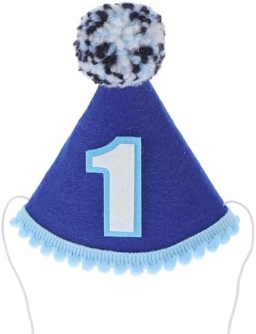 LUOZZY First Birthday Hat for Kids Blue
