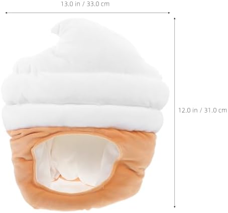 LOGOFUN Ice Cream Party Hat for Cosplay and Photo Props