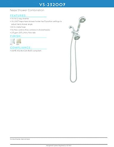 Speakman VS-232007 Napa Anystream 2-Way Shower Combination