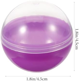 Ibasenice 50pcs Fillable Ball Bauble Sphere for Vending Machine