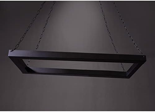 Andersons Black Hanging Floral Chandelier Frame 47x20 Inches