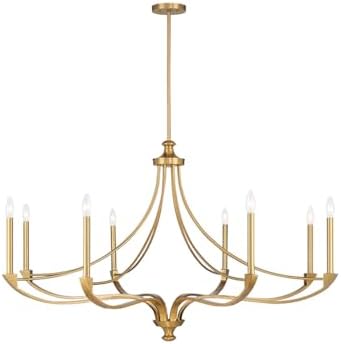 Savoy House 8-Light Chandelier with Warm Brass Finish