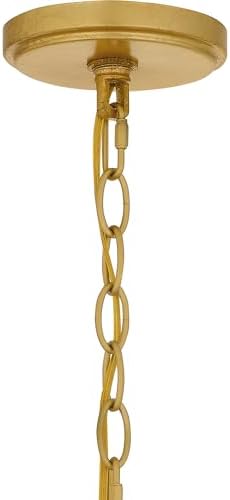Quoizel Maria 6 Light Gold Leaf Chandelier