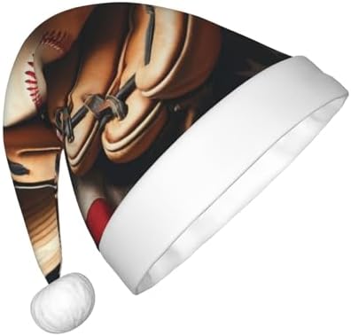 Augenstern Christmas Hat Baseball Glove American Flag Santa Hat Unisex