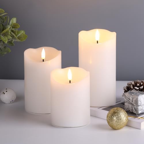 Eywamage Flameless Candles with Remote Control 3 4 5 6