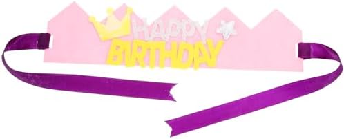 LUOZZY Birthday Crown Hat for Toddler Party