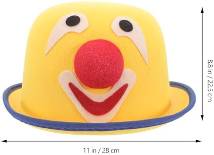 LOGOFUN Plush Clown Hat for Halloween Party Costume