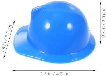 LUOZZY 40Pcs Mini Construction Hats Party Decor