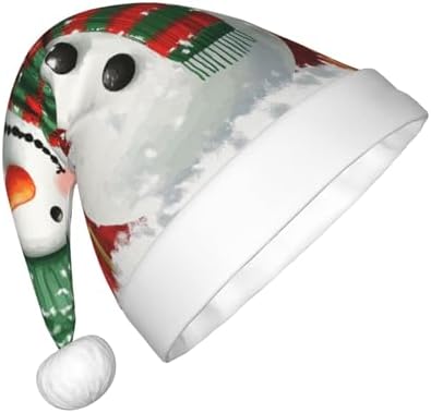 Augenstern Christmas Snowman Plaid Santa Hat For Kids