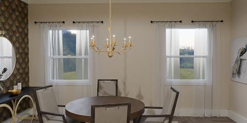 Quoizel Maria 6 Light Gold Leaf Chandelier