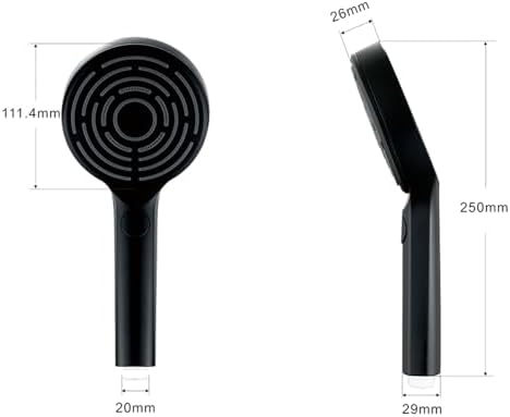 3-Function High Pressure Adjustable Handheld Shower Head