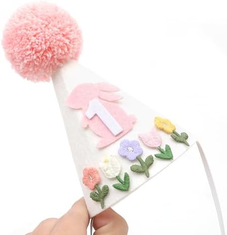 Some Bunny Is One 1st Birthday Hat for Girls