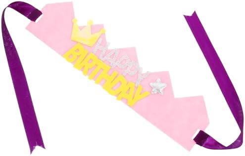 LUOZZY Birthday Crown Hat for Toddler Party