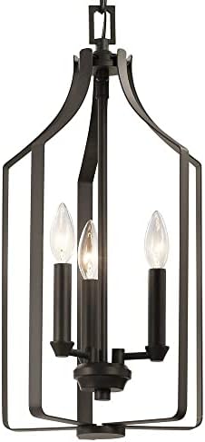 Bailey Street Home 3 Light Pendant - Natural Brass Finish