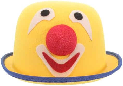 LOGOFUN Plush Clown Hat for Halloween Party Costume