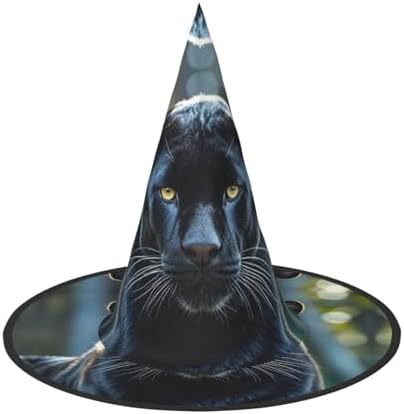 Witch Hats Halloween Cone Wizard Hat Animal Panther Costume