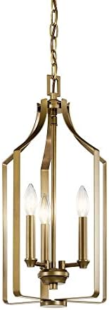 Bailey Street Home 3 Light Pendant - Natural Brass Finish