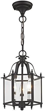 Livex Lighting 4403-07 3 Light Bronze Hanging Lantern Chandelier