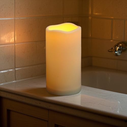Waterproof Flameless Remote Control Candles 2-Pack Ivory