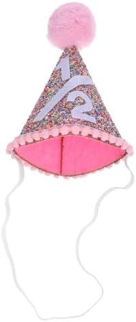 LUOZZY Glitter Birthday Crown for Girls Baby Shower Party Hats