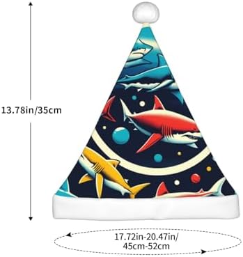 Augenstern Colorful Sharks Christmas Hat Unisex Santa Hat