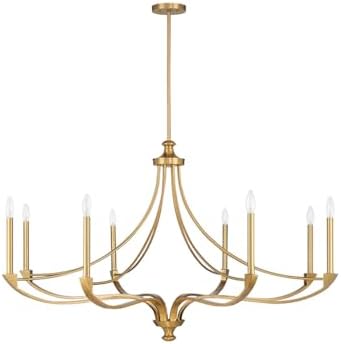Savoy House 8-Light Chandelier with Warm Brass Finish
