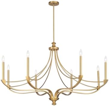 Savoy House 8-Light Chandelier with Warm Brass Finish