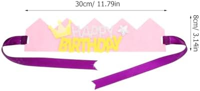 LUOZZY Birthday Crown Hat for Toddler Party