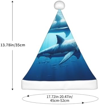 Augenstern Christmas Hat Sharks-Swim-In-Ocean Xmas Hat Unisex Santa Hat 1