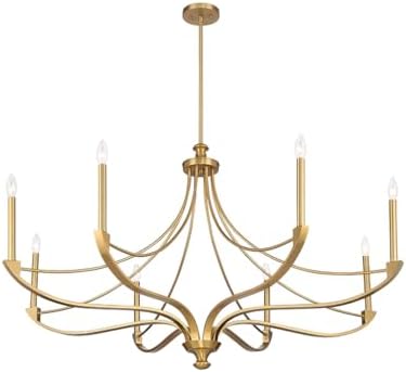 Savoy House 8-Light Chandelier with Warm Brass Finish