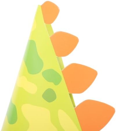 LOGOFUN 10pcs Dinosaur Birthday Party Hats for Kids