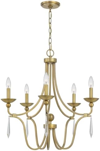 Quoizel Joules 5-Light Aged Brass Chandelier 1