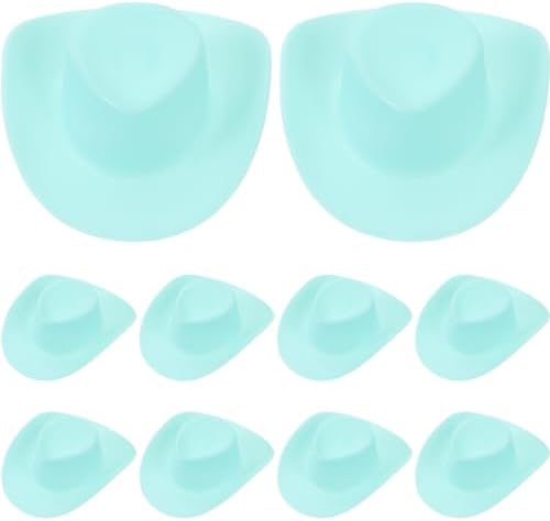 LUOZZY 10pcs Mini Western Cowboy Hat for DIY Crafts