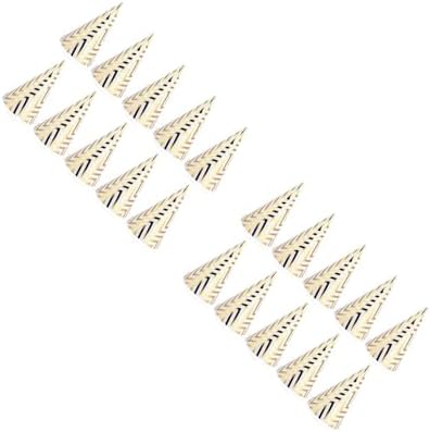 LUOZZY 20pcs Glitter Triangle Party Hats for Kids