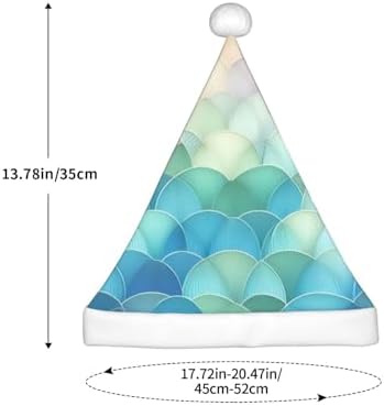 Augenstern Christmas Hat Pastel Mermaid Fishscale Santa Hat Unisex