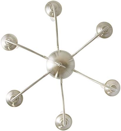 Livex Lighting Williamsburgh 6 Light Brushed Nickel Chandelier