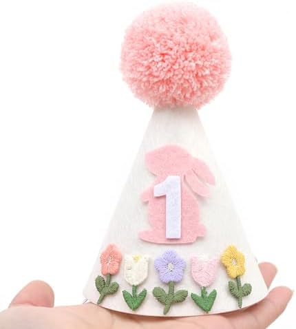 Some Bunny Is One 1st Birthday Hat for Girls