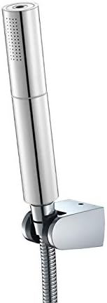 Handheld Shower Head Set with Hose and Holder 2 Functions Chrome Brass
