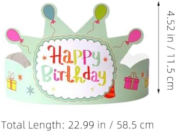 LUOZZY 100 Pcs Birthday Crown Hats for Kids