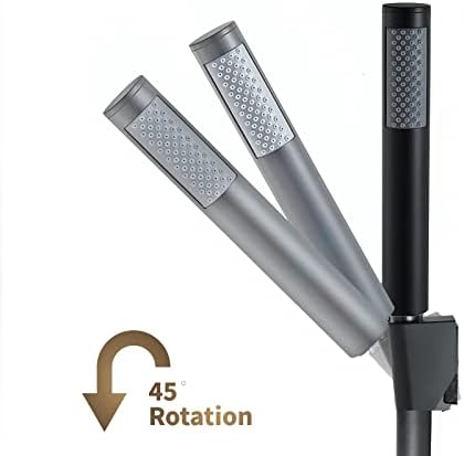 Brass Handheld Shower Head with 15M Hose and Rotatable Holder
