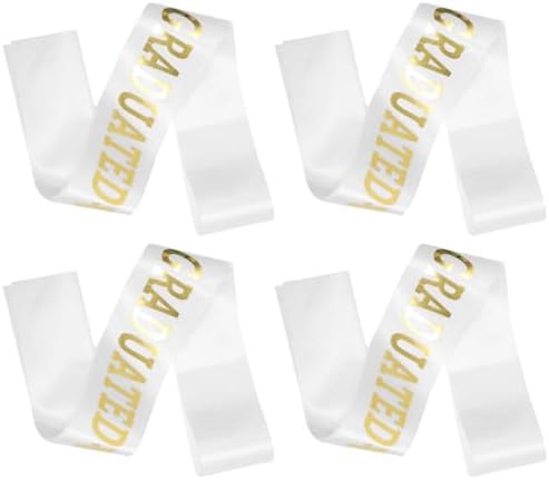 Amosfun Class of 2024 Graduation Sash 4pcs