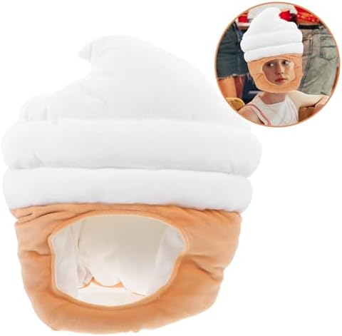 LOGOFUN Ice Cream Party Hat for Cosplay and Photo Props