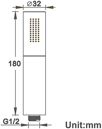 High Pressure Brass Handheld Shower Head with 2 Spray Settings