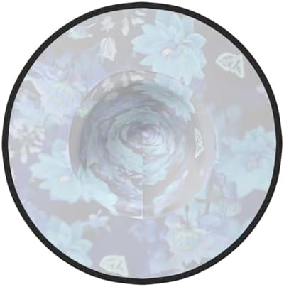 Witch Hats Halloween Cone Wizard Hat Blue Flowers Costume
