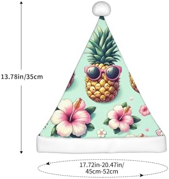 Augenstern Christmas Hat Pineapple With Glasses Floral Unisex Santa Hat